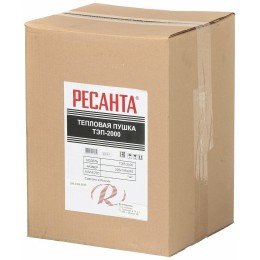 Тепловые пушки Ресанта ТЭП-2000 67/1/1 Тепловая электрическая пушка { квадратная, 220В, 650/1300/2000 Вт, 4,7 кг }